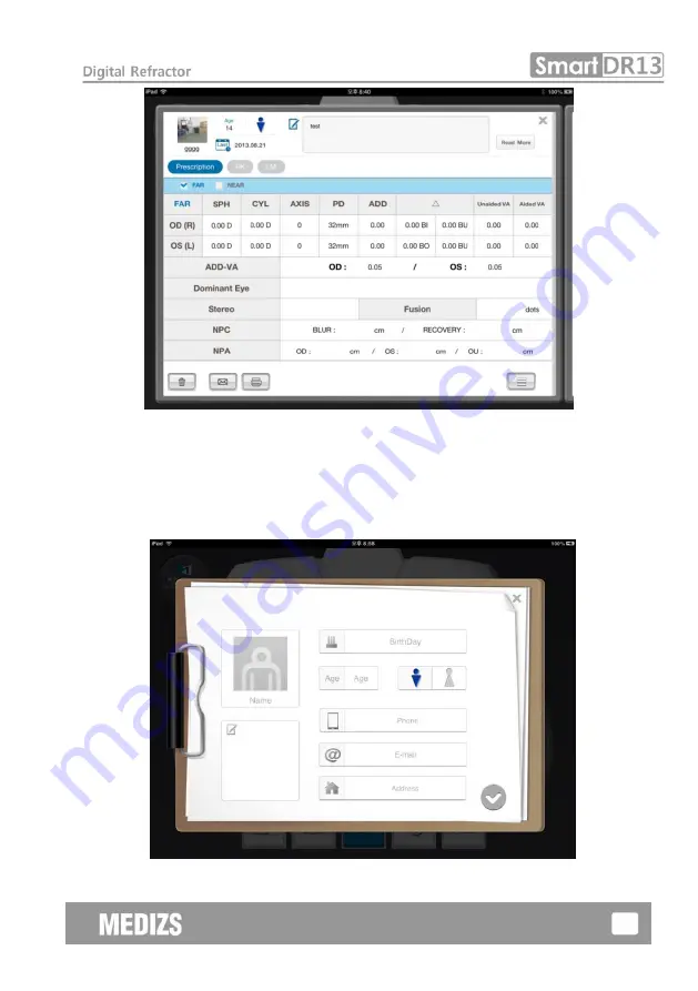 MEDIZS Smart DR13 Скачать руководство пользователя страница 22