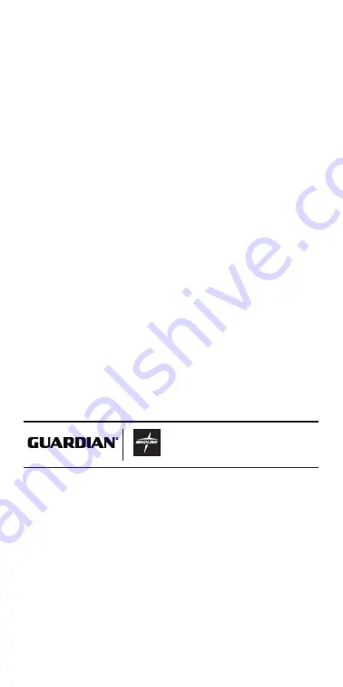 Medline Guardian G1-301DPX1 User Instructions And Warranty Download Page 13