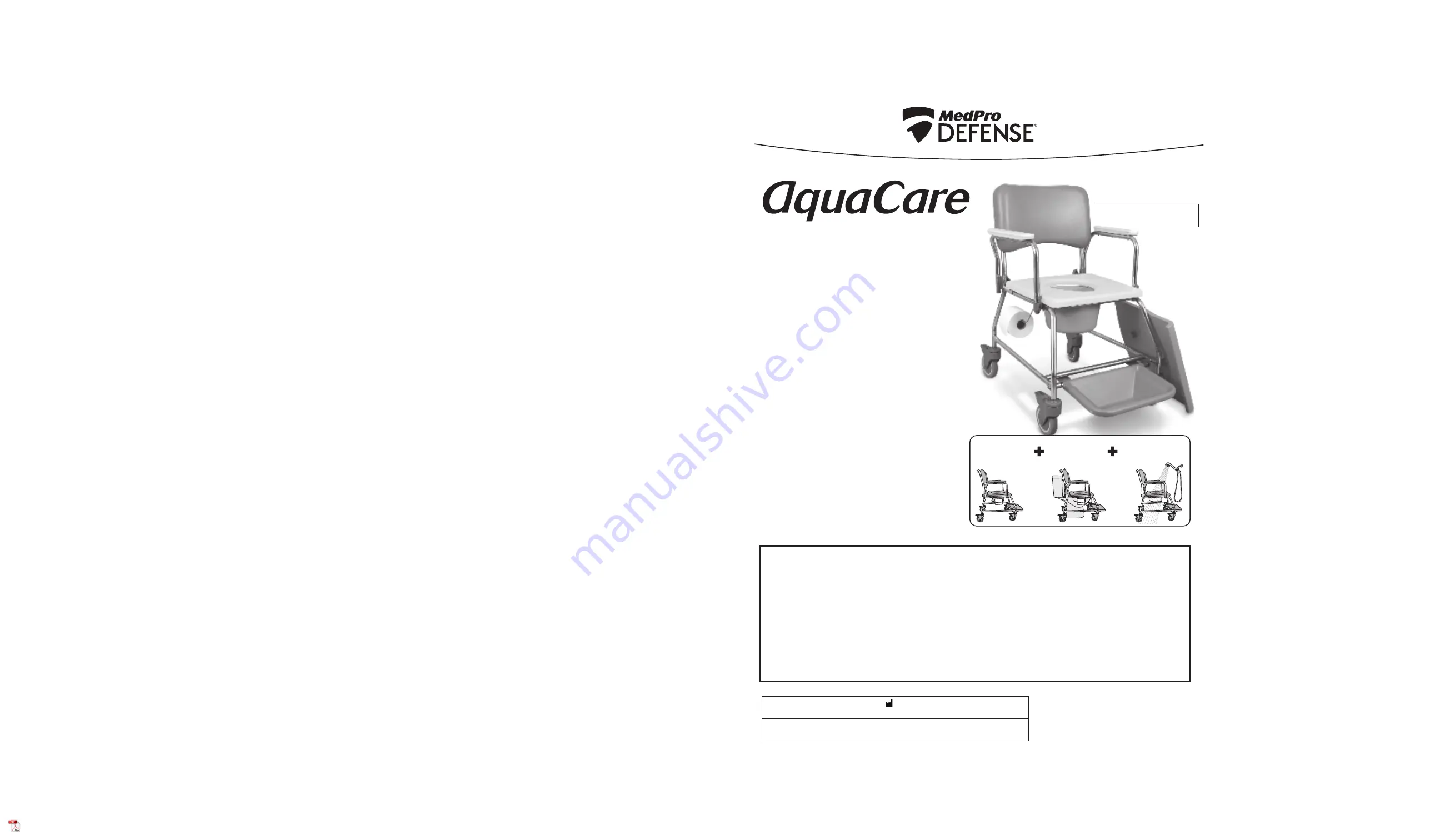 MedPro Defense AquaCare 770-300 Скачать руководство пользователя страница 1