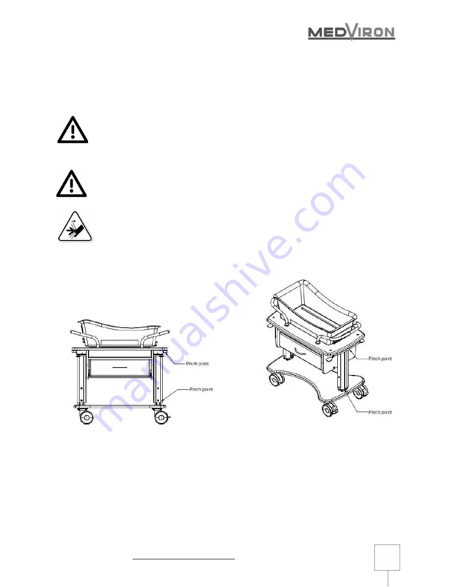 MedViron Rise II Bassinet Operation & Maintenance Manual Download Page 11