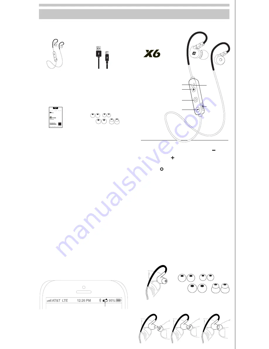 MEE AUDIO X6 Plus Скачать руководство пользователя страница 2