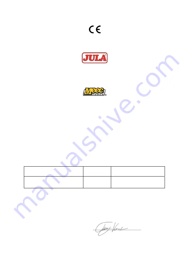 Meec tools 007339 Operating Instructions Manual Download Page 3