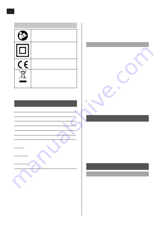 Meec tools 011639 Operating Instructions Manual Download Page 38