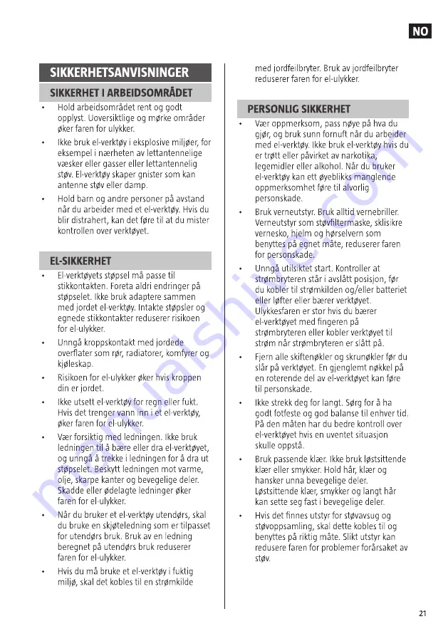 Meec tools 016640 Manual Download Page 134