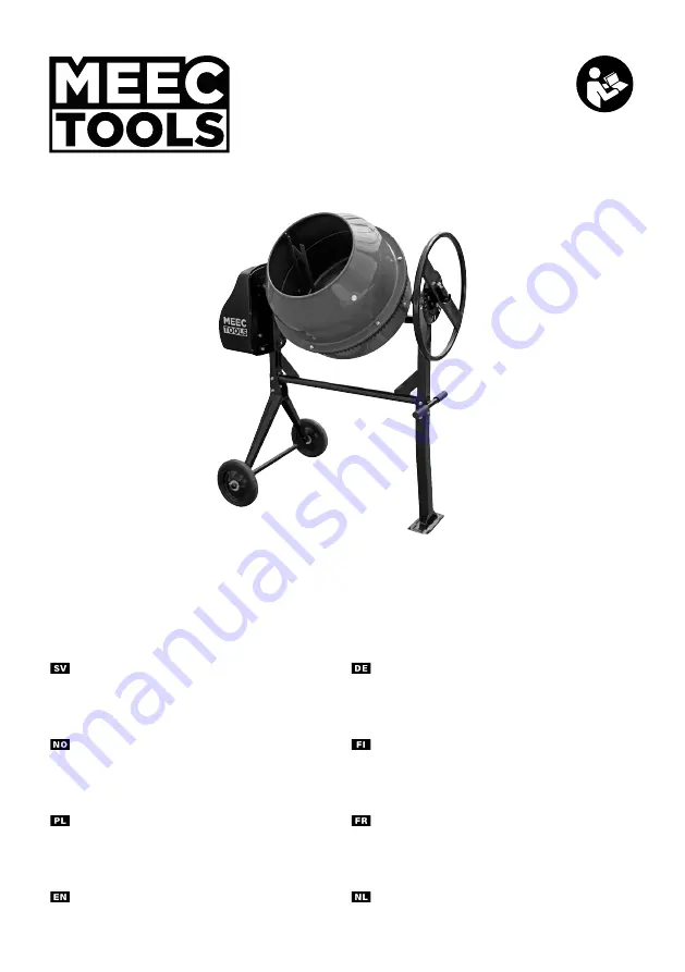 Meec tools 024342 Operating Instructions Manual Download Page 1