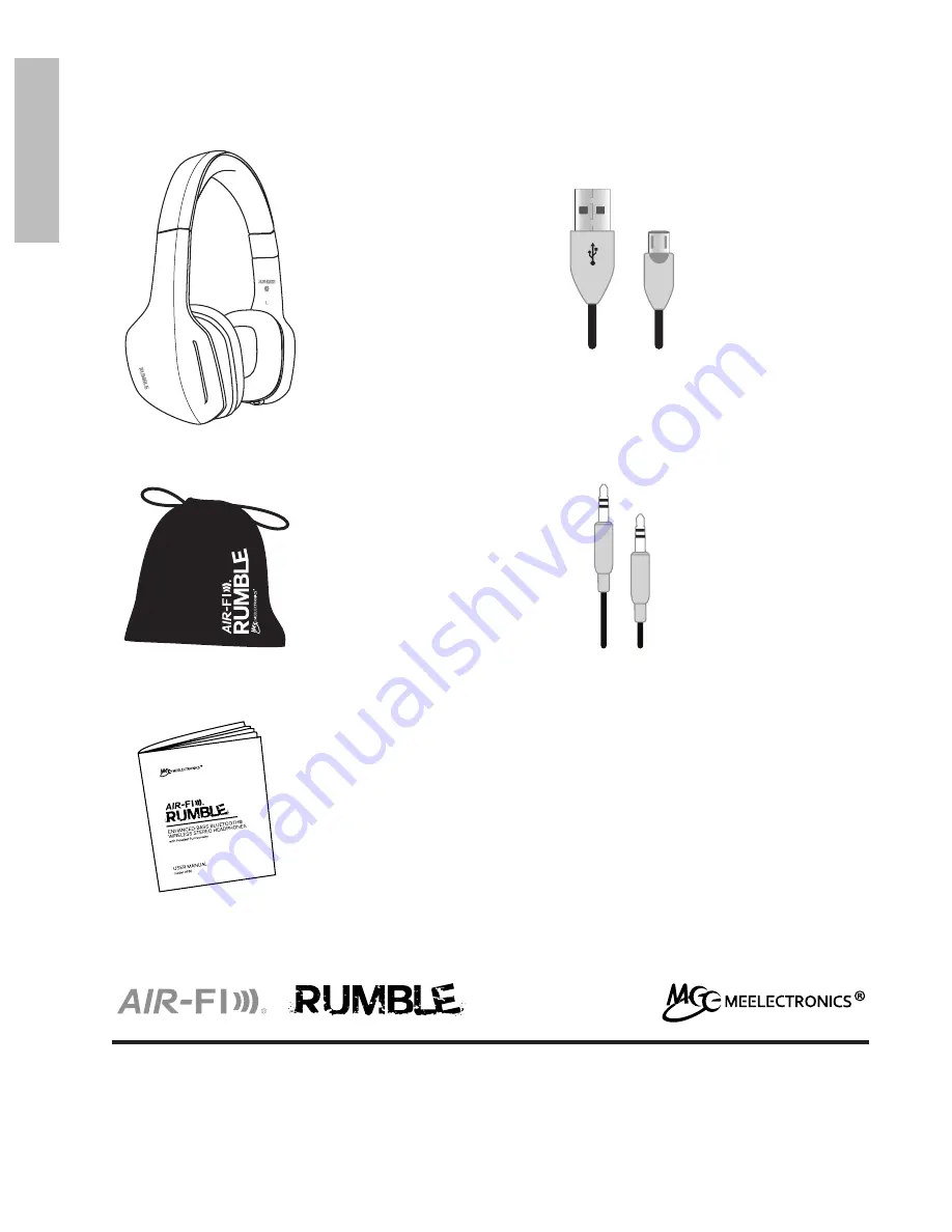 Meelectronics Air-fi rumble AF80 Скачать руководство пользователя страница 2