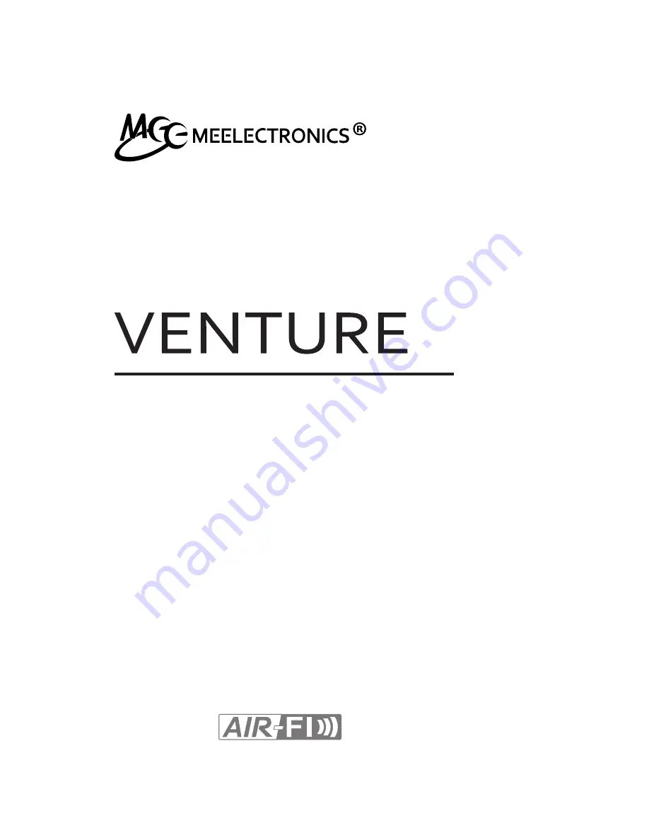 Meelectronics VENTURE AF52 User Manual Download Page 1