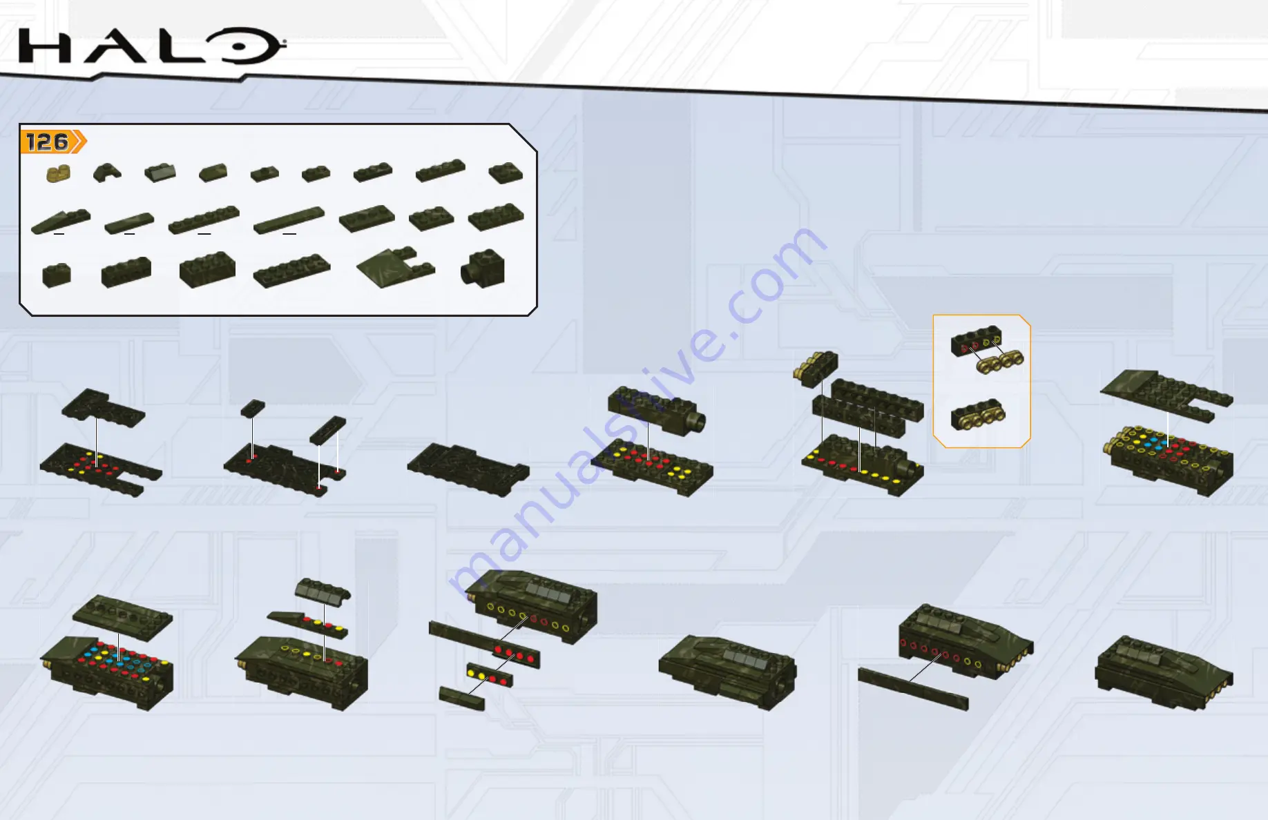 Mega Bloks 97129 Assembly Instructions Manual Download Page 36