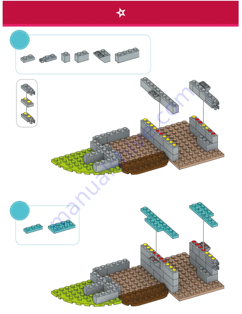 Mega Bloks american girl nicki's horse stables Assembly Manual Download Page 18