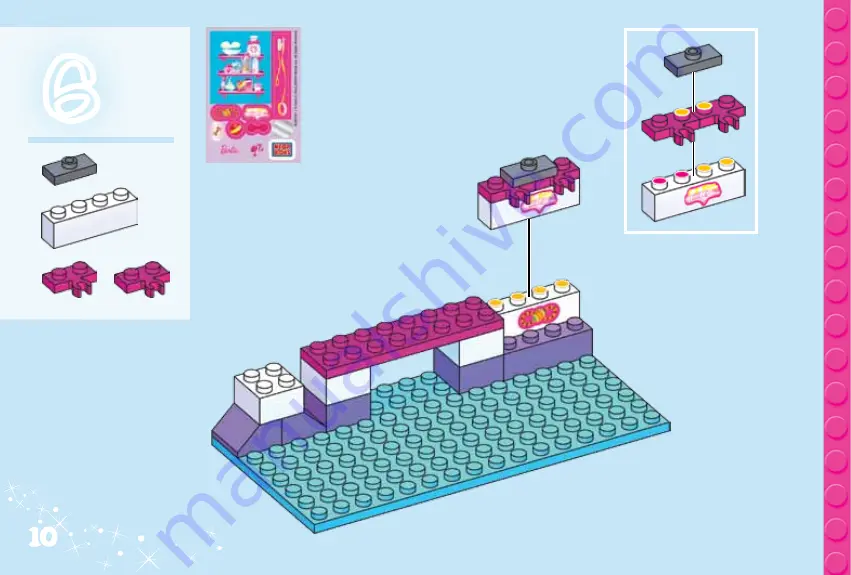 Mega Bloks Barbie 80164 Manual Download Page 10