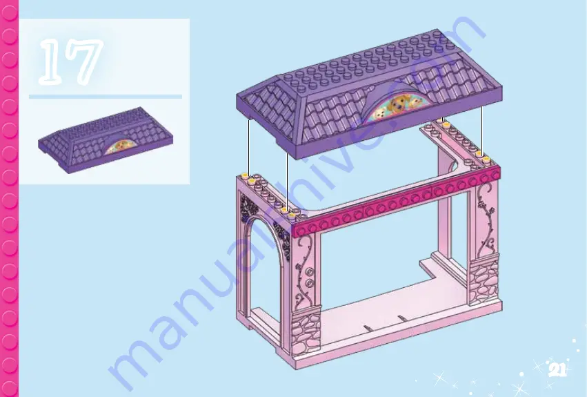 Mega Bloks Barbie 80164 Manual Download Page 21