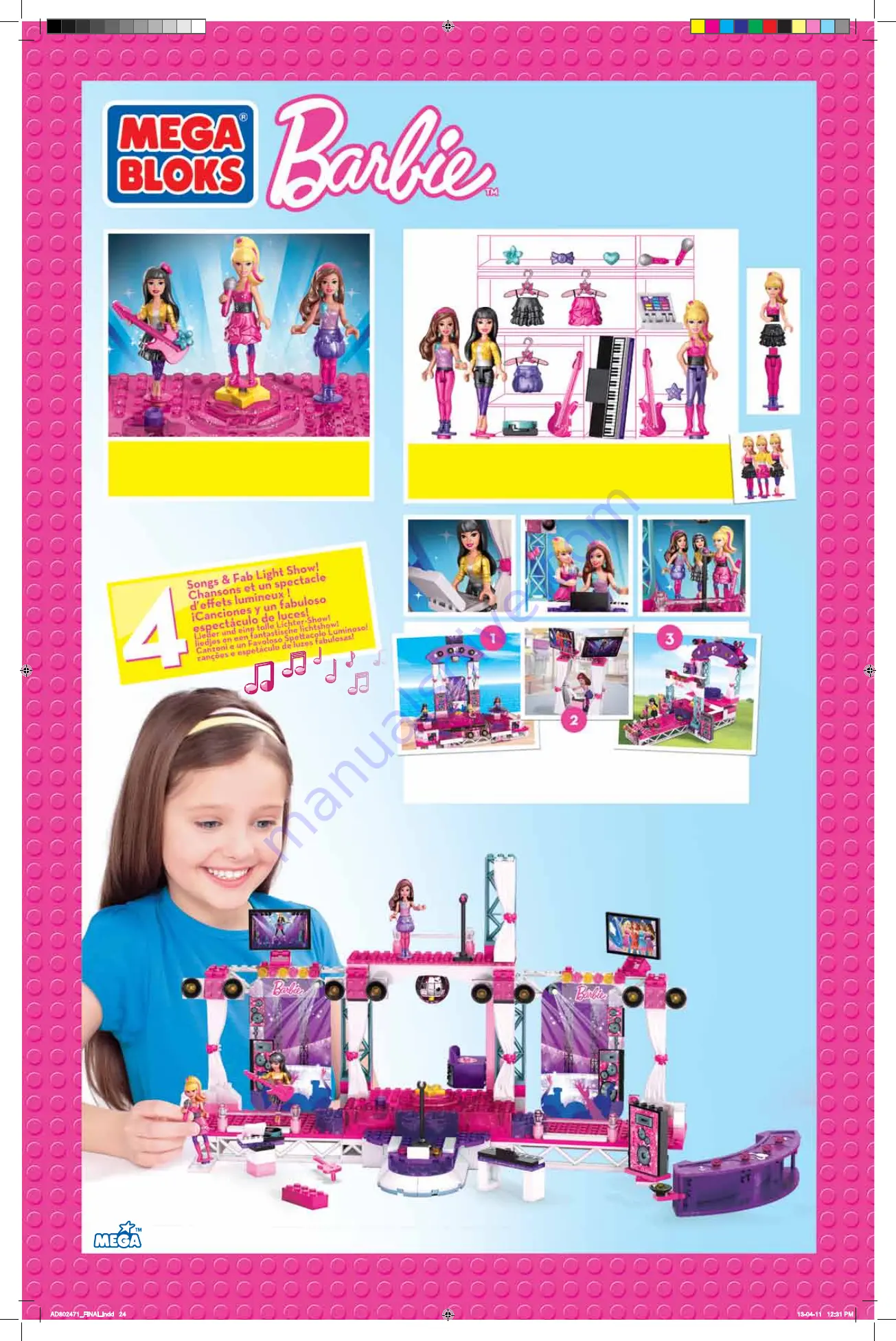 Mega Bloks Barbie 80247 Скачать руководство пользователя страница 24