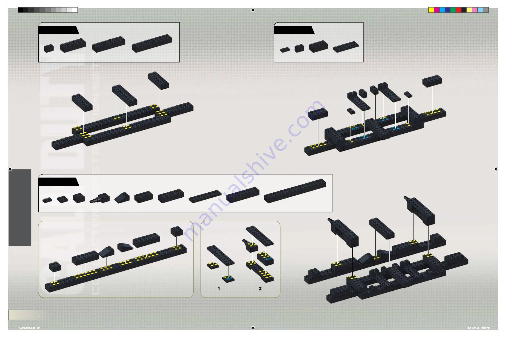 Mega Bloks Barbie Build 'n Style 80228 Assembly Manual Download Page 66