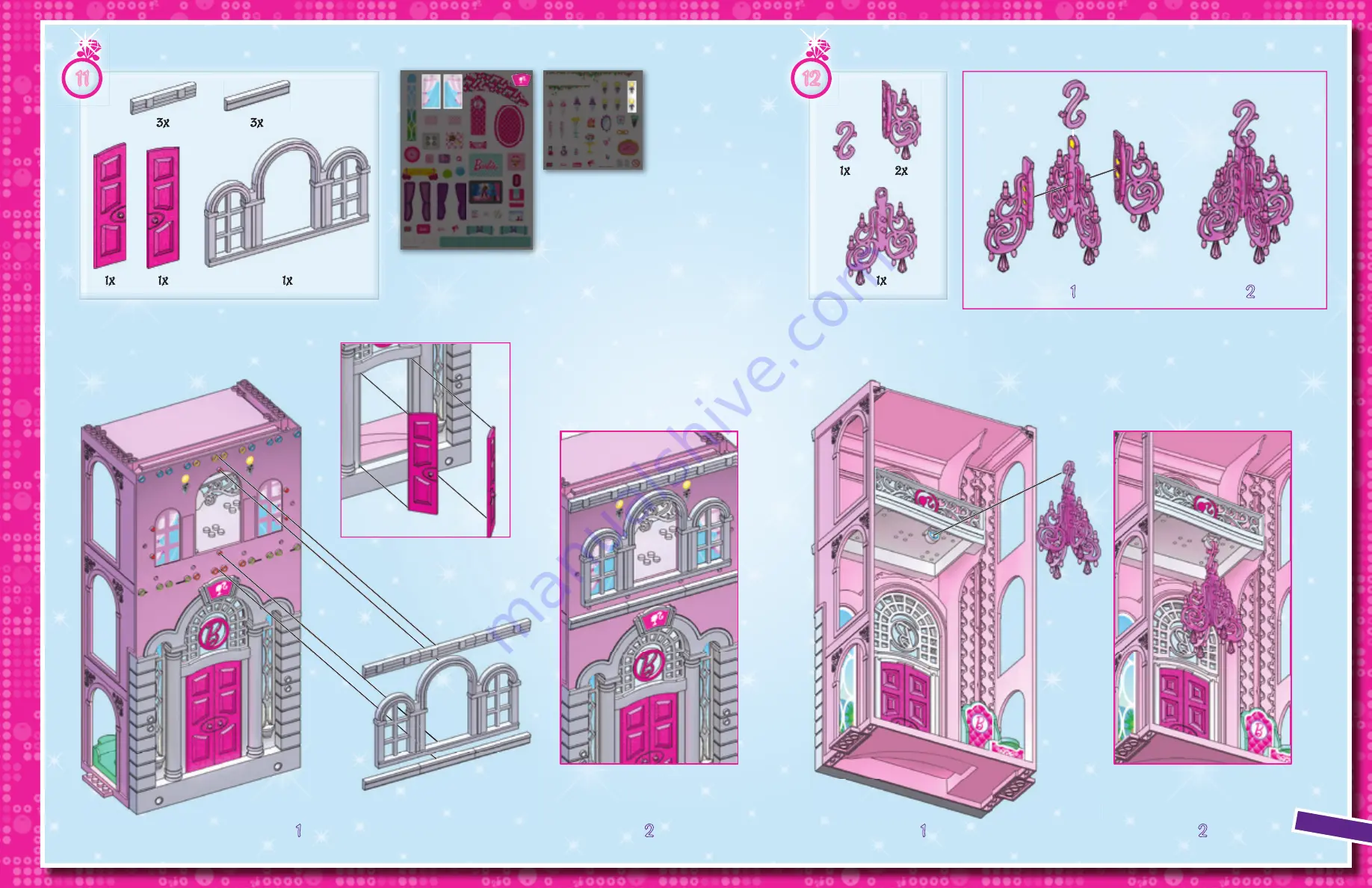 Mega Bloks Barbie Build'n Style 80229 Скачать руководство пользователя страница 13