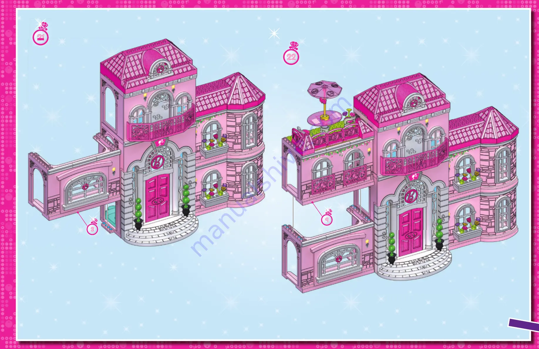 Mega Bloks Barbie Build'n Style 80229 Скачать руководство пользователя страница 17