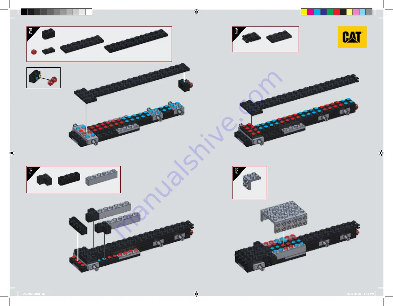 Mega Bloks CAT 97800 Скачать руководство пользователя страница 20