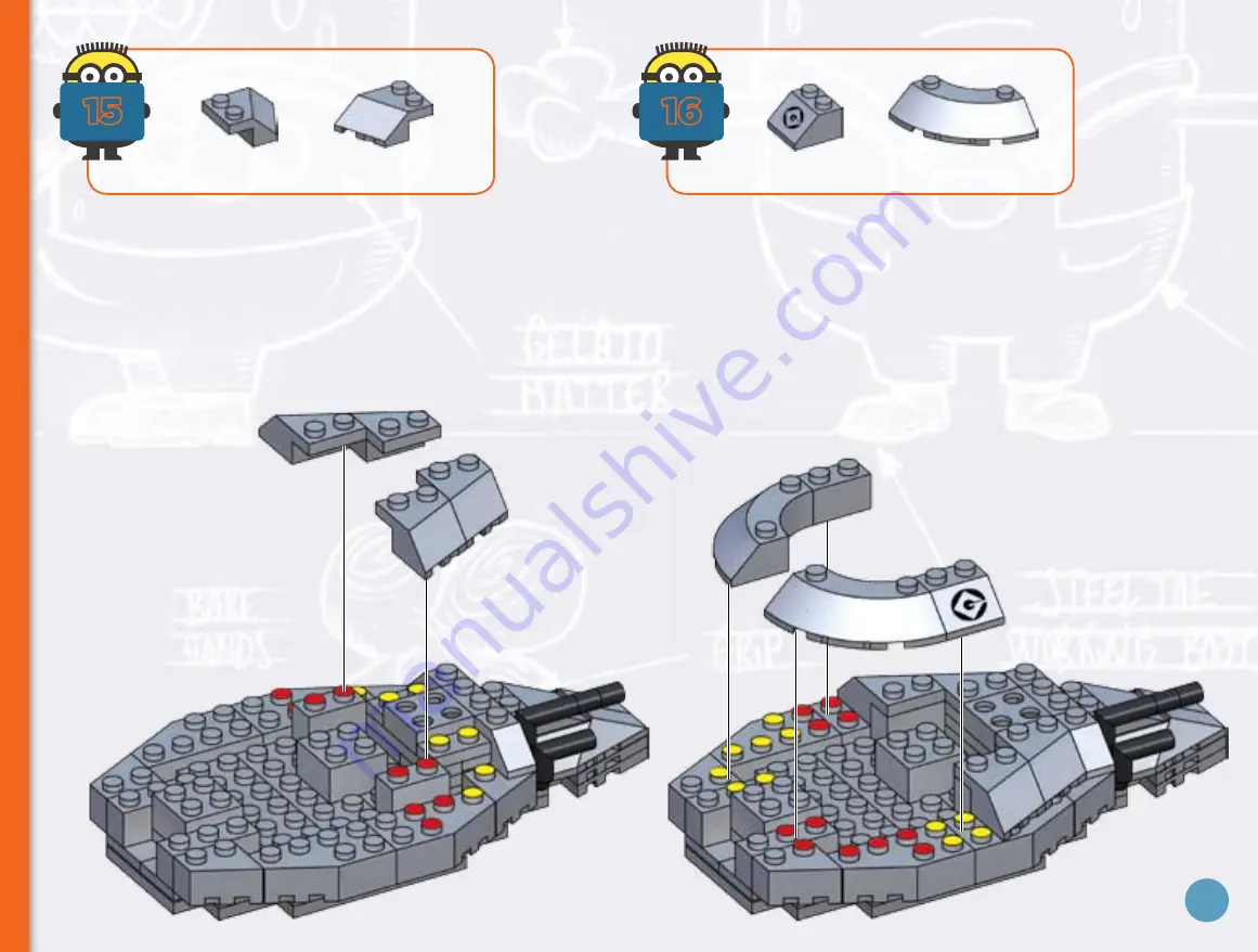 Mega Bloks Despicable Me Minion Mobile Assembly Manual Download Page 11