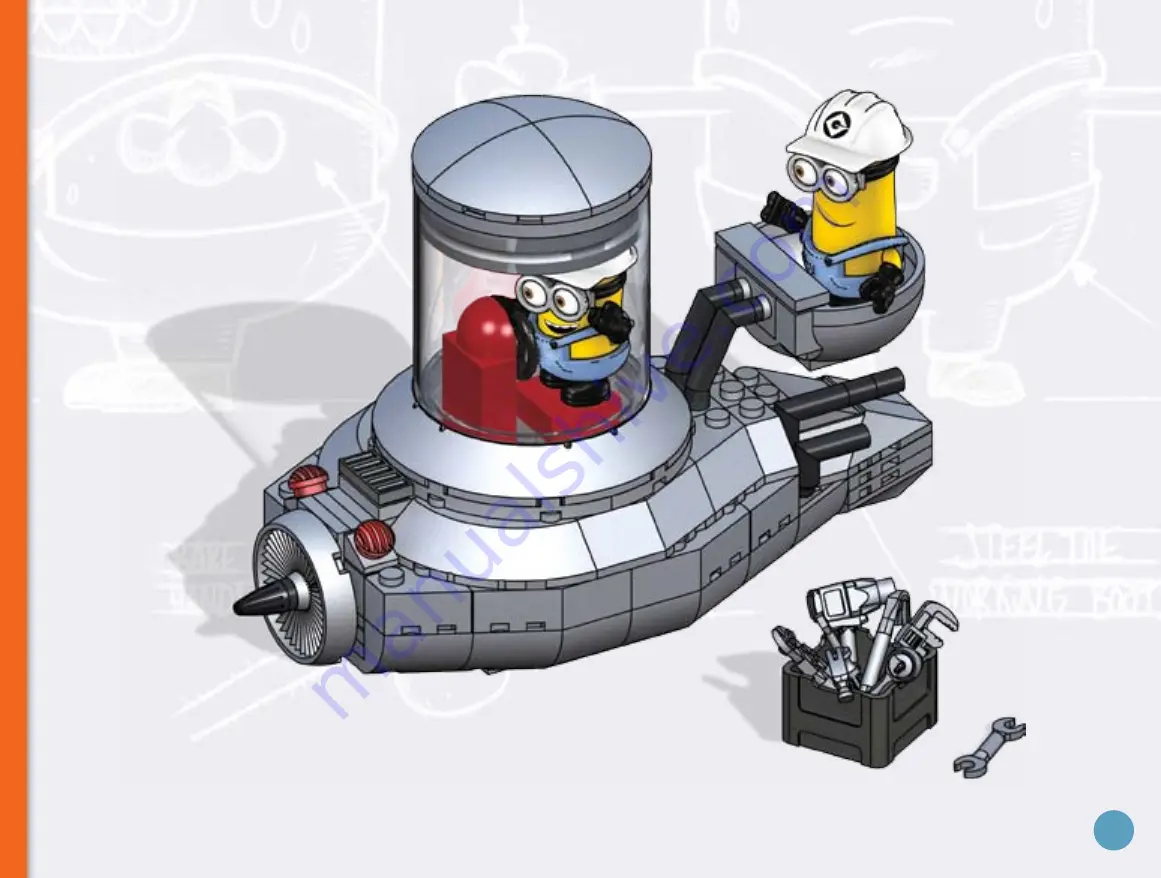 Mega Bloks Despicable Me Minion Mobile Assembly Manual Download Page 31