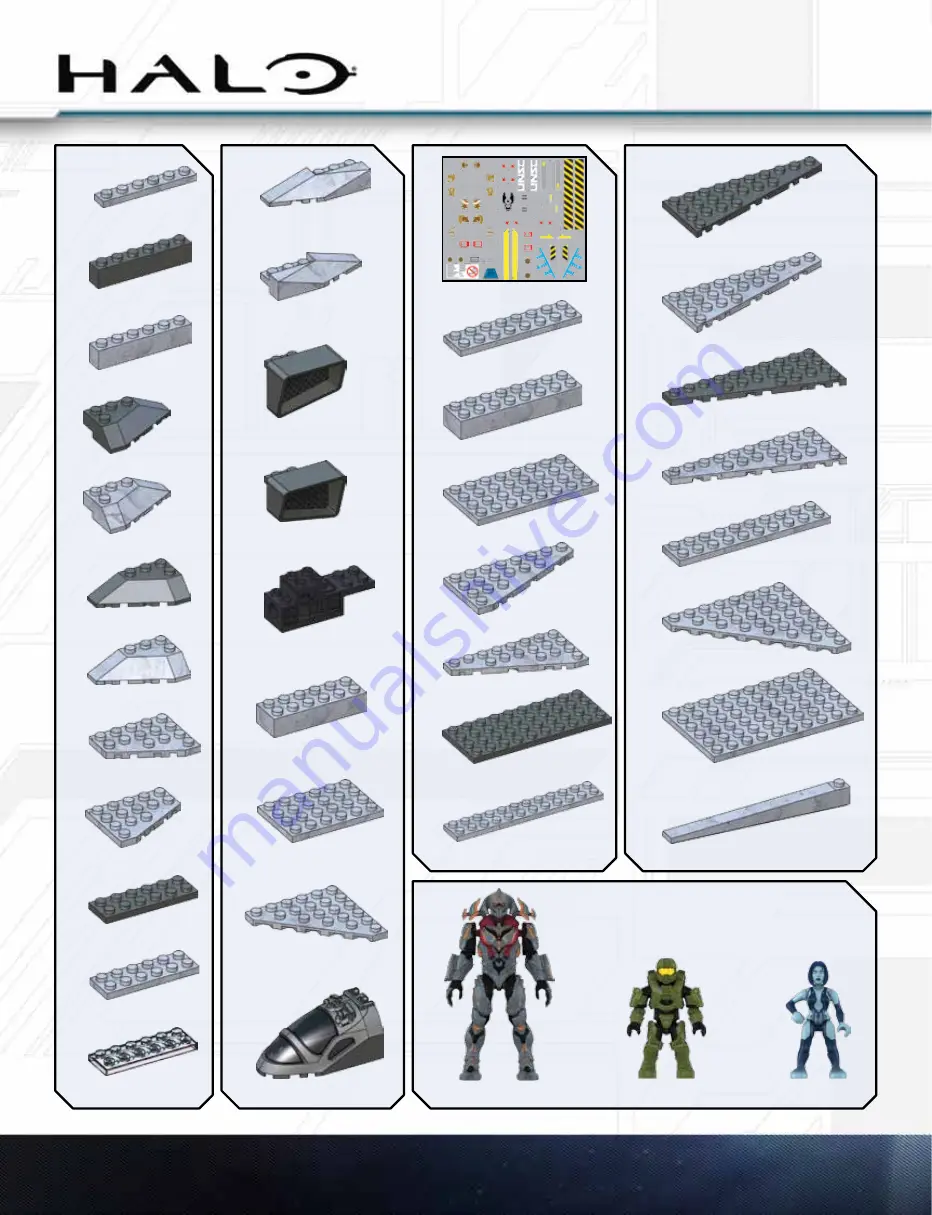 Mega Bloks Halo 97380 Assembly Instructions Manual Download Page 6