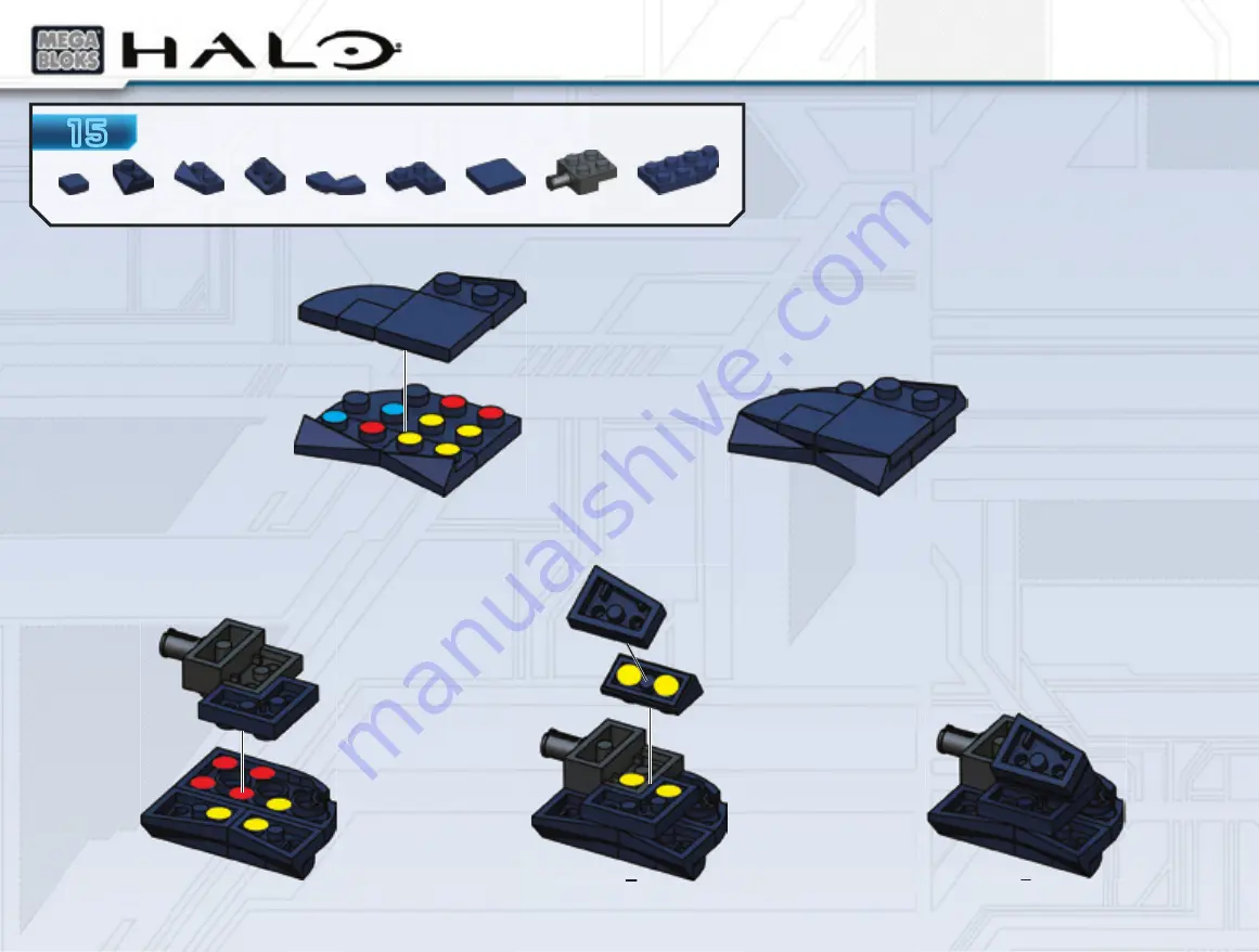 Mega Bloks Halo Flood Invasion Manual Download Page 14