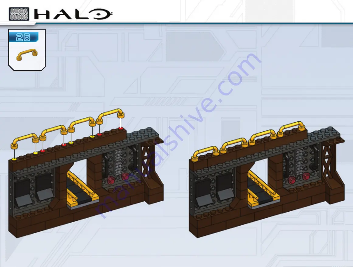 Mega Bloks Halo Flood Invasion Manual Download Page 22