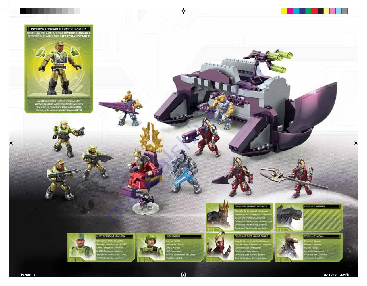 Mega Bloks Halo Hierarch's Shadow Convoy 97521 Assembly Instructions Manual Download Page 3