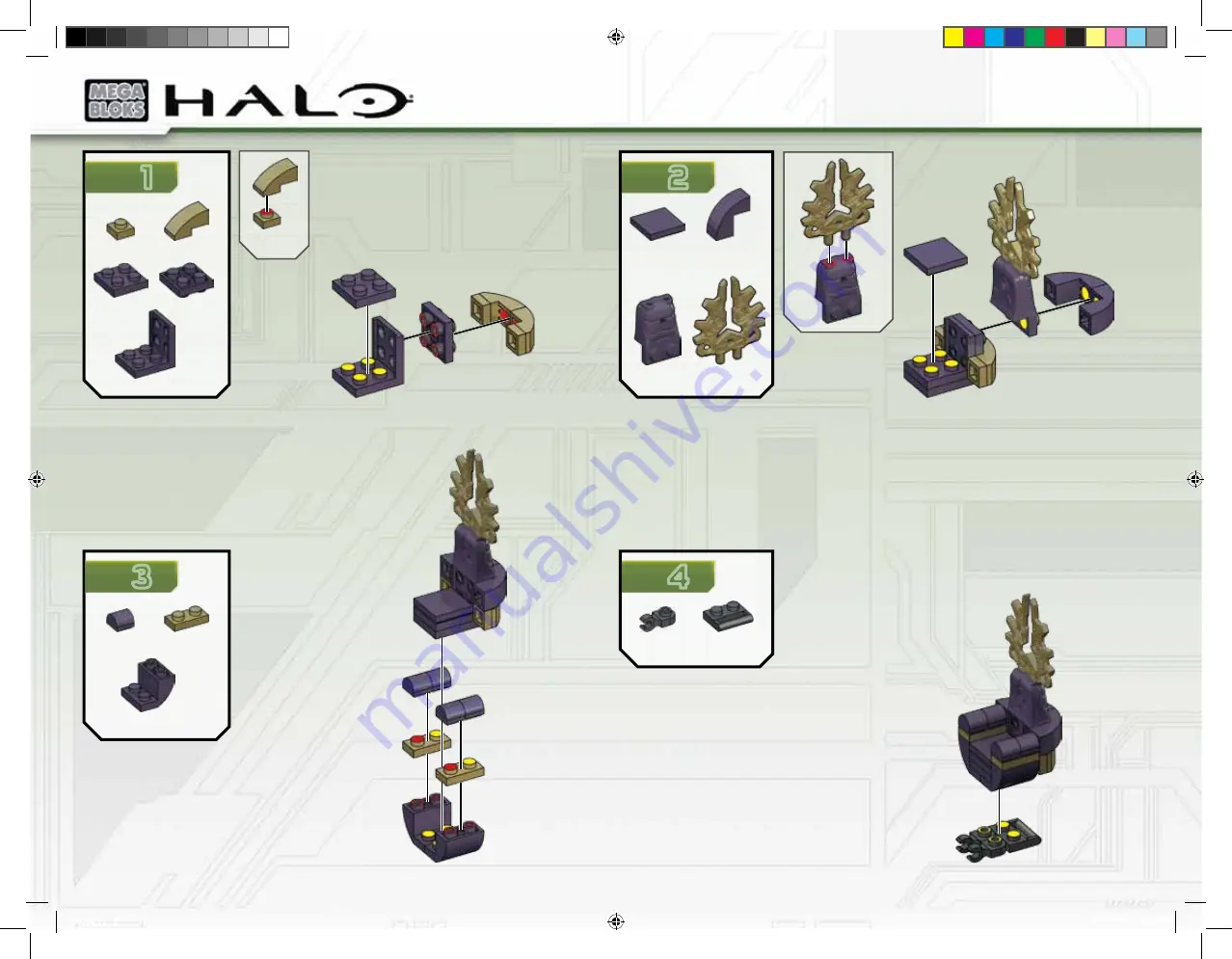 Mega Bloks Halo Hierarch's Shadow Convoy 97521 Assembly Instructions Manual Download Page 6