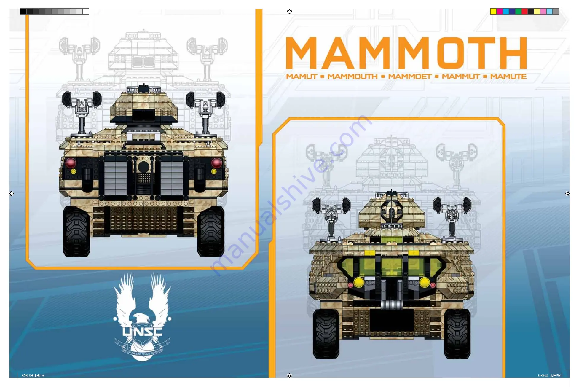 Mega Bloks Halo UNSC Mammoth Скачать руководство пользователя страница 8