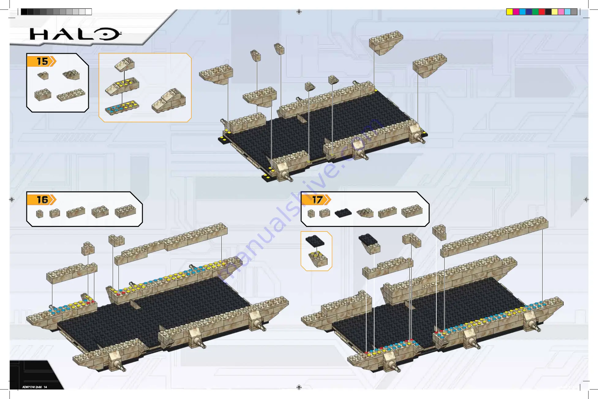 Mega Bloks Halo UNSC Mammoth Скачать руководство пользователя страница 14