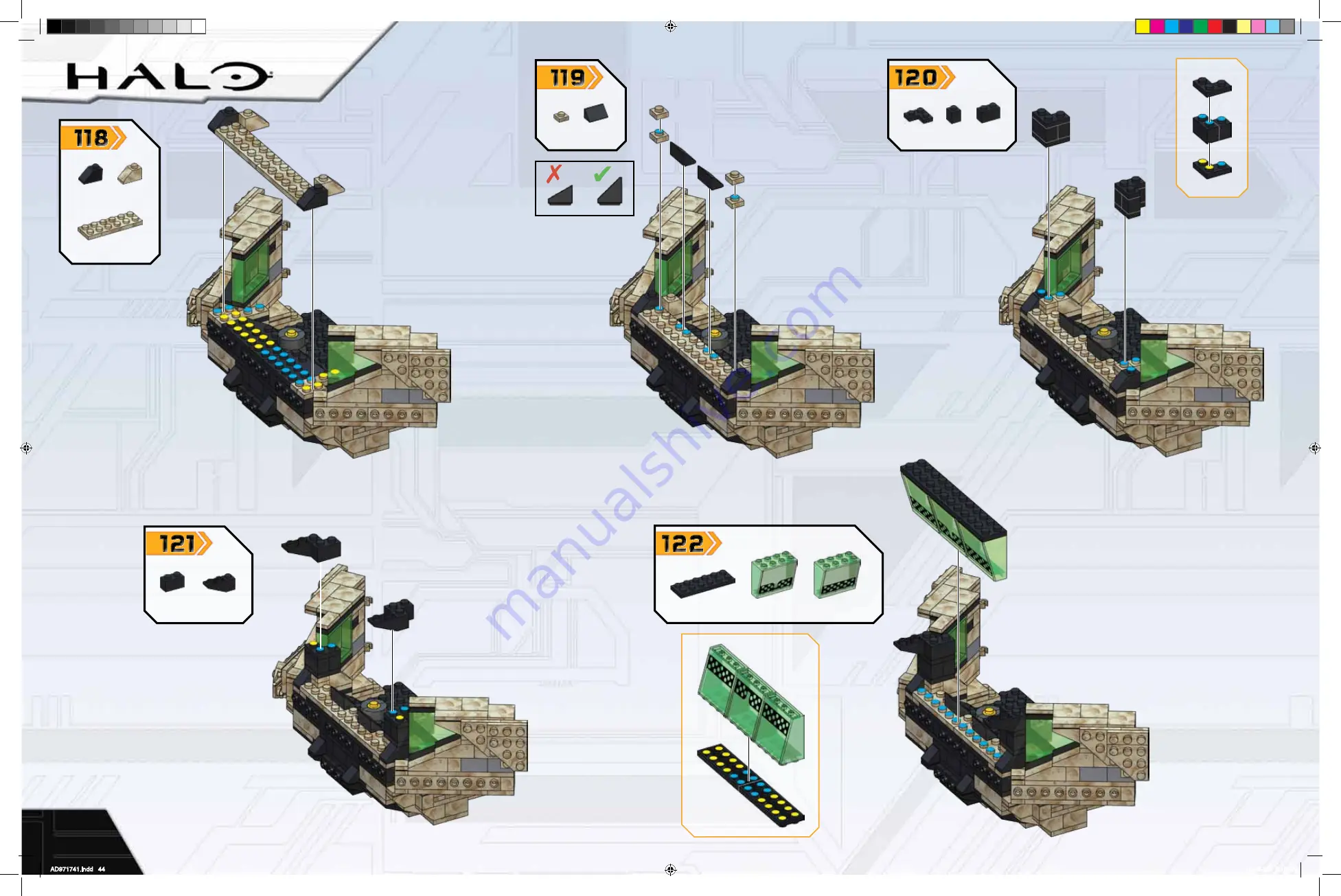 Mega Bloks Halo UNSC Mammoth Скачать руководство пользователя страница 44