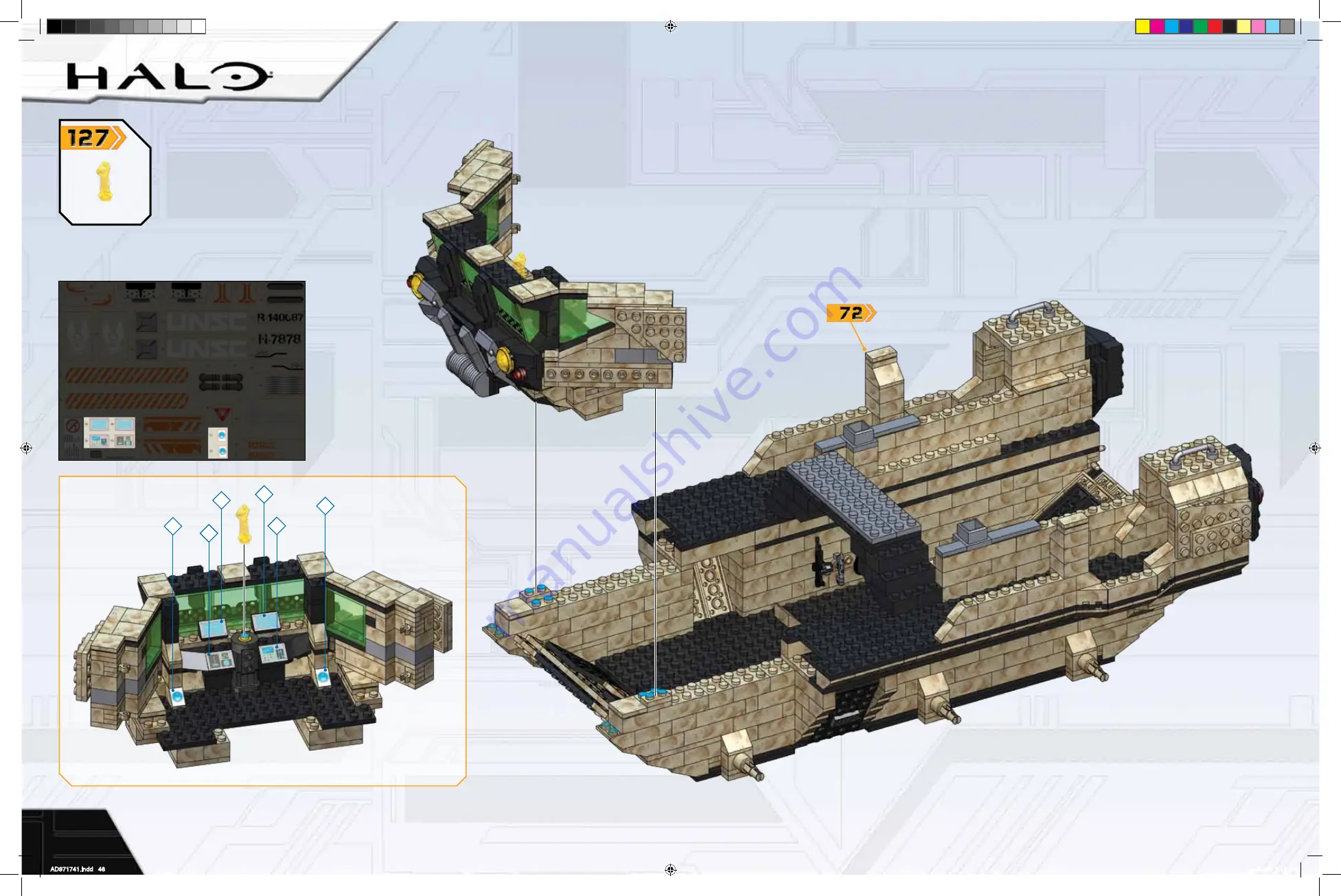 Mega Bloks Halo UNSC Mammoth Скачать руководство пользователя страница 46