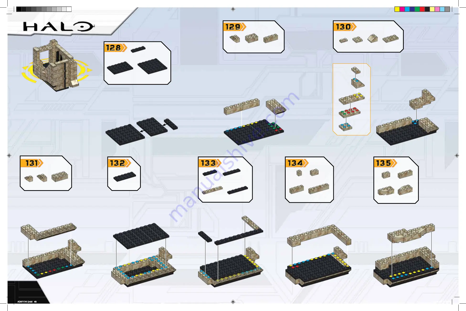 Mega Bloks Halo UNSC Mammoth Assembly Manual Download Page 48