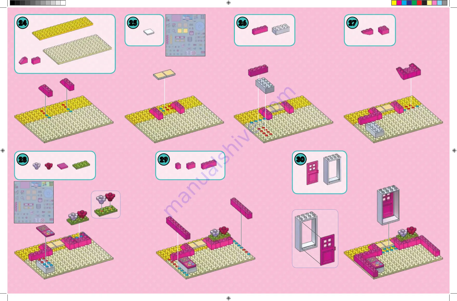 Mega Bloks HELLO KITTY 10929 Instructions Manual Download Page 6