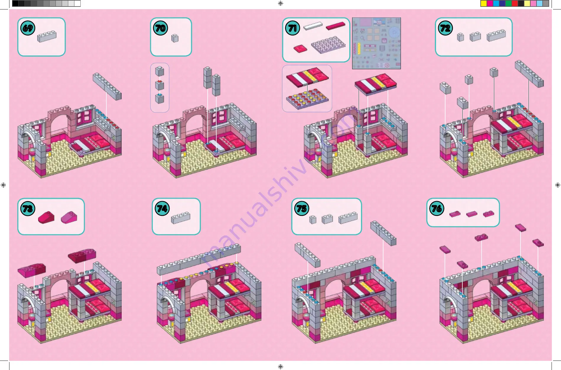 Mega Bloks HELLO KITTY 10929 Скачать руководство пользователя страница 14