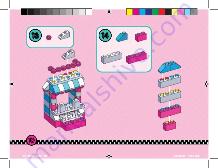 Mega Bloks Hello Kitty 10952 Manual Download Page 10