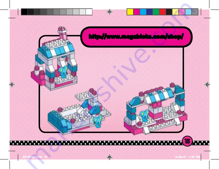 Mega Bloks Hello Kitty 10952 Manual Download Page 15