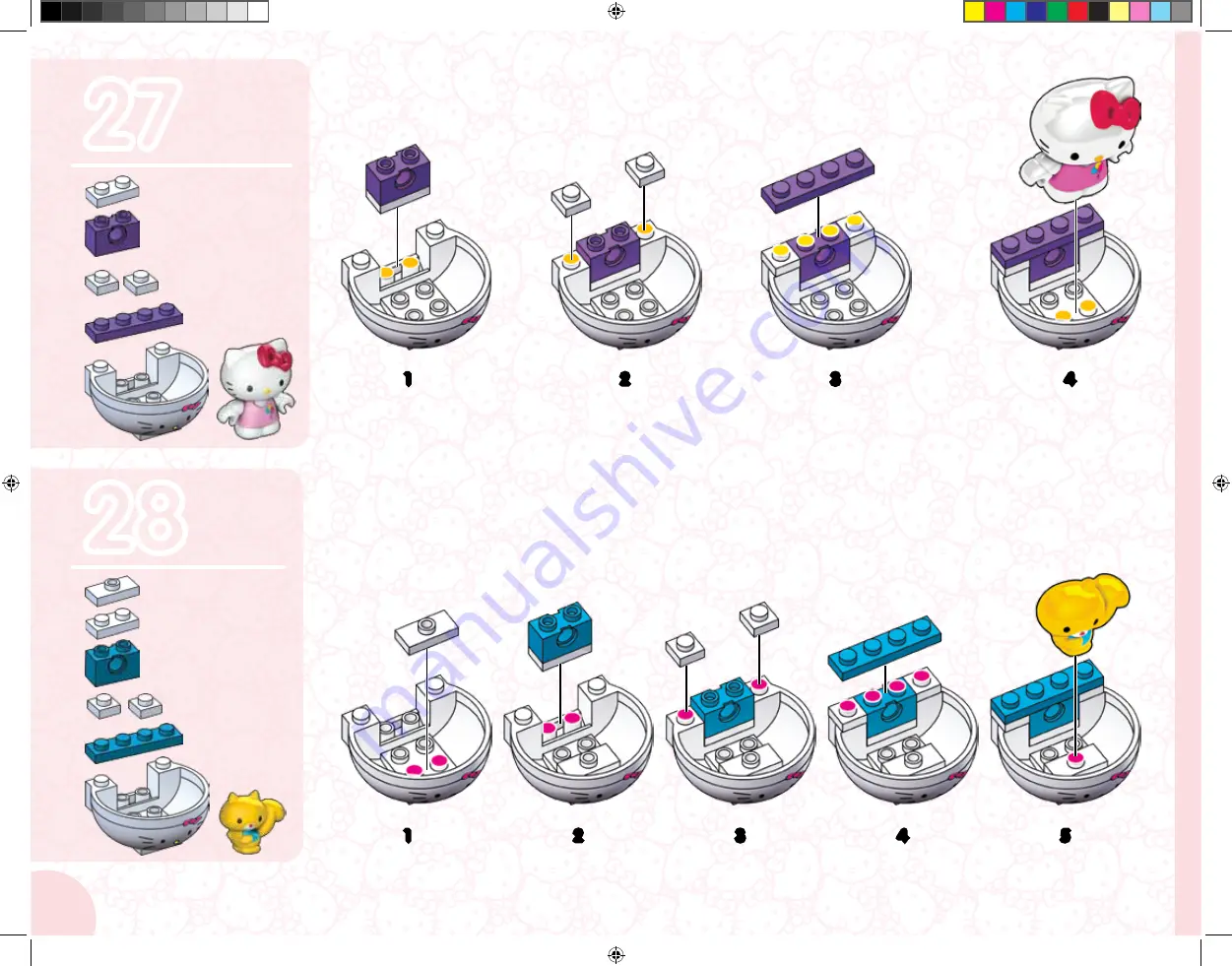 Mega Bloks HELLO KITTY 109561 Manual Download Page 34