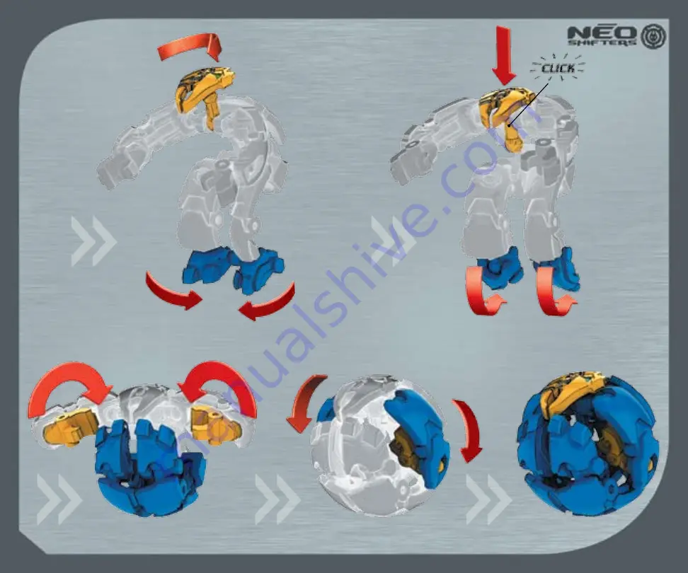 Mega Bloks NEO SHIFTERS 6310 Assembly Instructions Manual Download Page 5