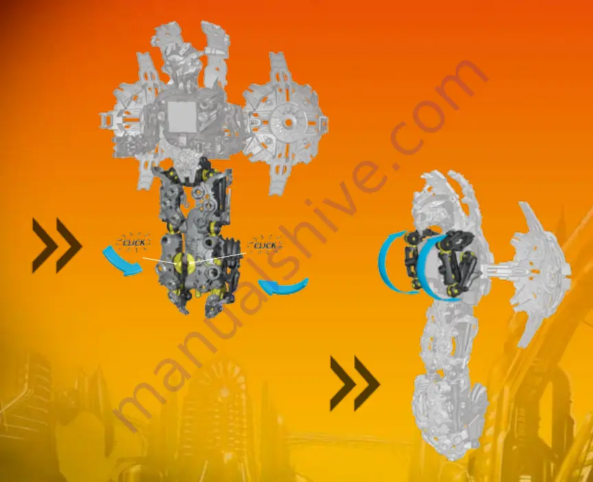 Mega Bloks NEO SHIFTERS Depth of Hadrax Tor Shadow Sfear 6338 Скачать руководство пользователя страница 15