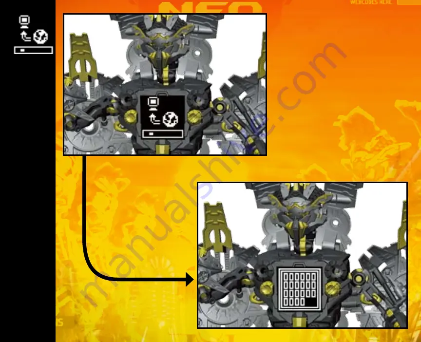 Mega Bloks NEO SHIFTERS Depth of Hadrax Tor Shadow Sfear 6338 Building Instructions Download Page 24