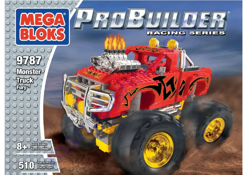 Mega Bloks ProBuilder Monster Truck Fury 9787 Assembly Instructions Manual Download Page 1