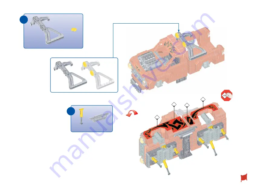 Mega Bloks ProBuilder Monster Truck Fury 9787 Скачать руководство пользователя страница 17