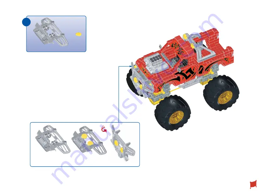 Mega Bloks ProBuilder Monster Truck Fury 9787 Assembly Instructions Manual Download Page 23