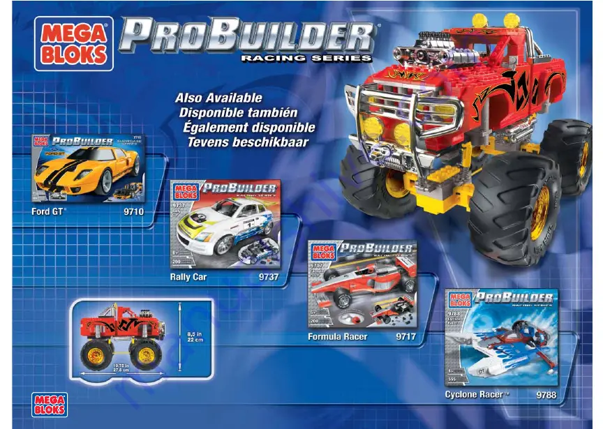 Mega Bloks ProBuilder Monster Truck Fury 9787 Assembly Instructions Manual Download Page 24