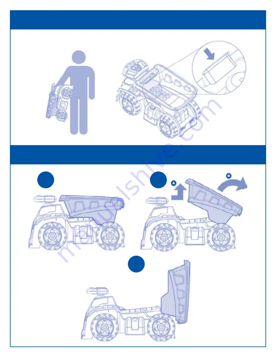 Mega Bloks Ride-On Dump Truck 3-in-1 Скачать руководство пользователя страница 2
