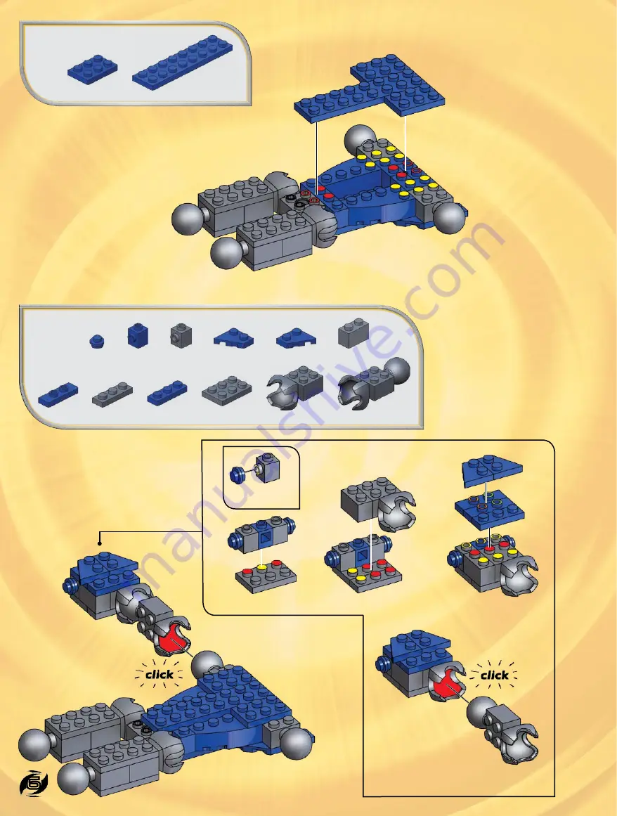 Mega Bloks SABAN'S POWER RANGERS SUPER MEGAFORCE 5664 Manual Download Page 6