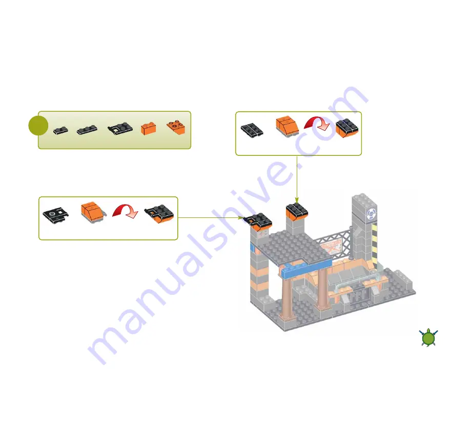 Mega Bloks TEENAGE MUTANT NINJA TURTLES 1401 Instructions Manual Download Page 16