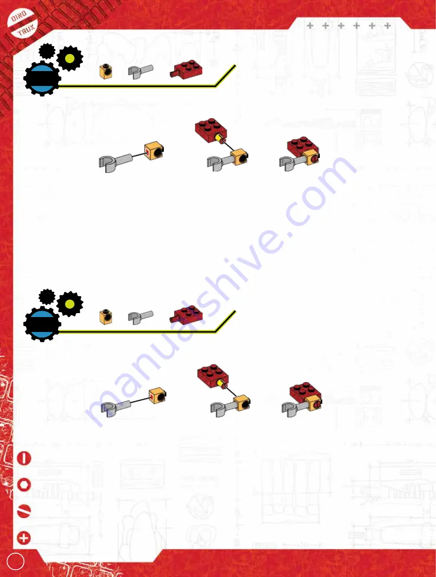 Mega Construx DreamWorks Dinotrux CRATER RUMBLE Manual Download Page 10