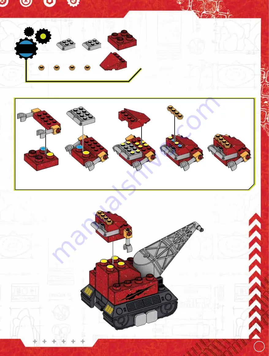 Mega Construx DreamWorks Dinotrux CRATER RUMBLE Manual Download Page 11