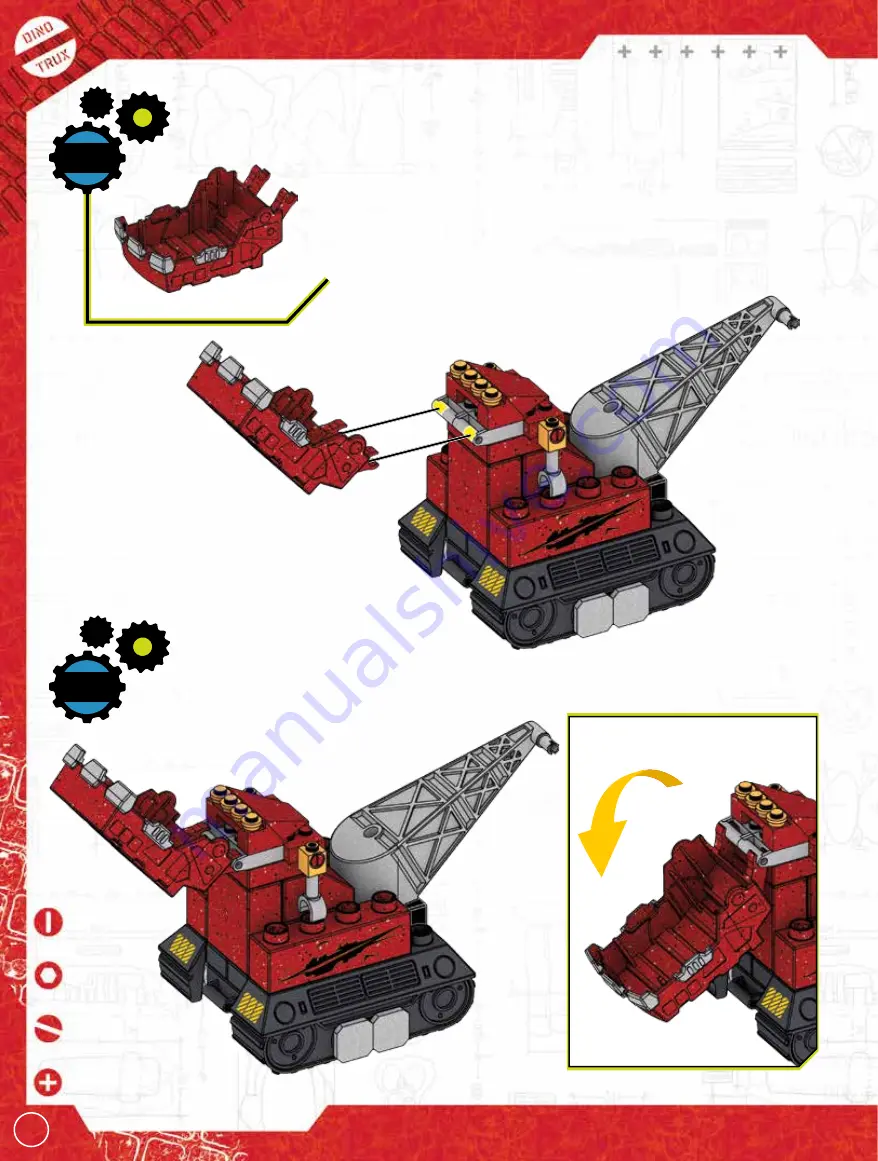 Mega Construx DreamWorks Dinotrux CRATER RUMBLE Manual Download Page 12